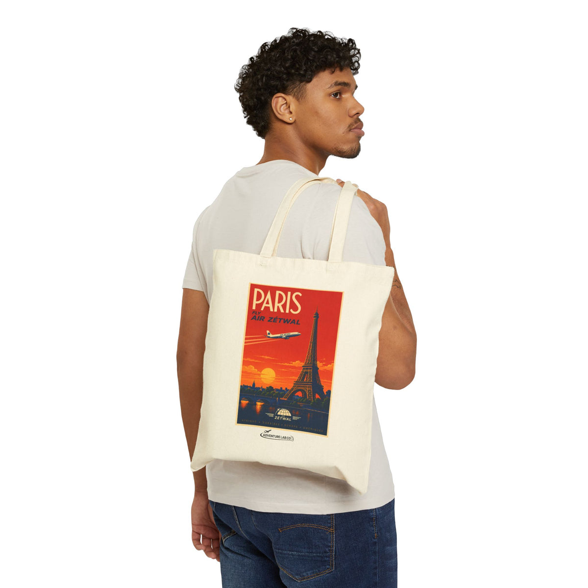 Paris Vintage Travel Tote