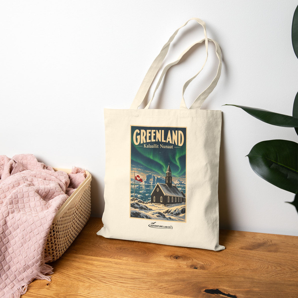 Greenland Vintage Travel Canvas Tote