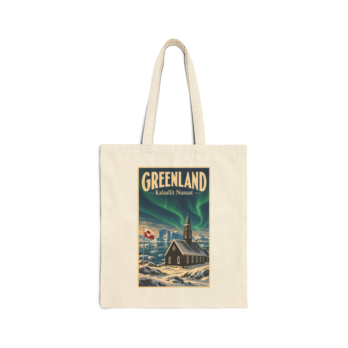 Greenland Vintage Travel Canvas Tote