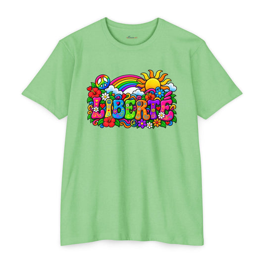 T-shirt LIBERTÉ — Esprit rétro et couleurs éclatantes