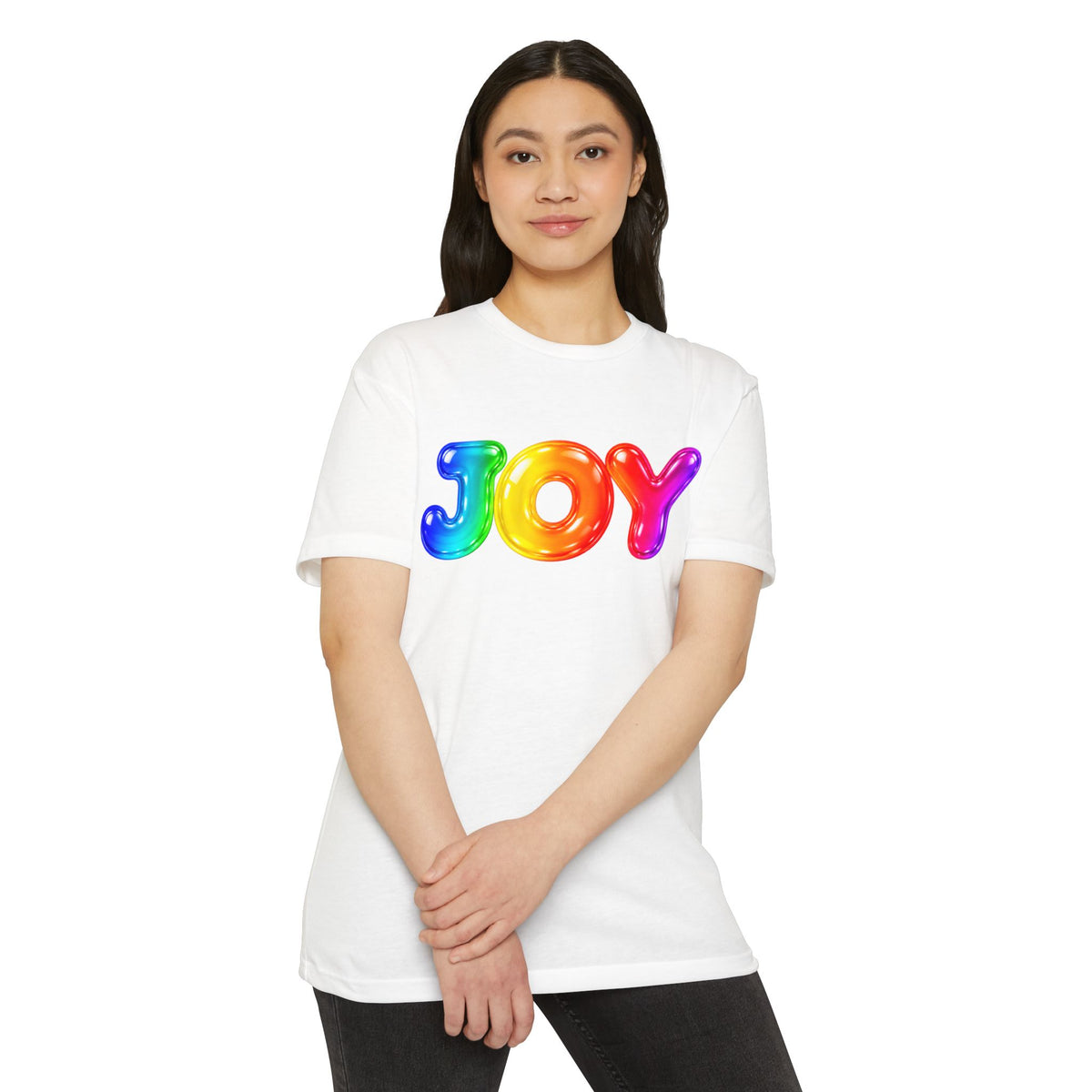 Joy - Rainbow Jelly Lettering T-Shirt