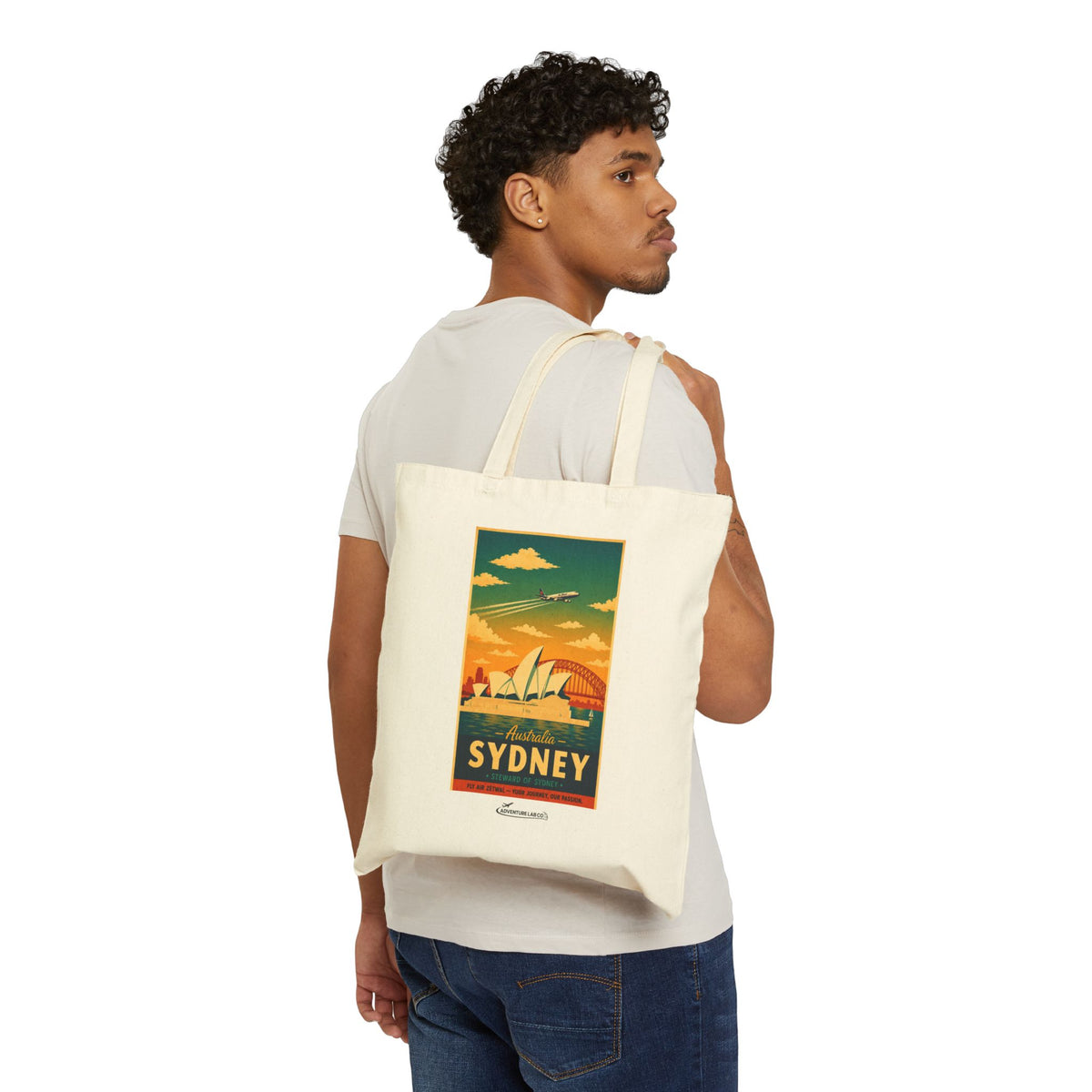 Sydney Australia Vintage Travel Canvas Tote