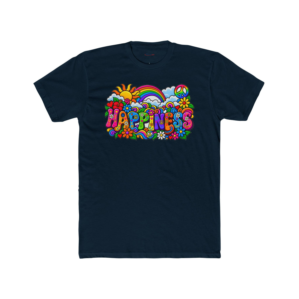 Happiness in Full Colour – Retro Rainbow Graphic T-Shirt