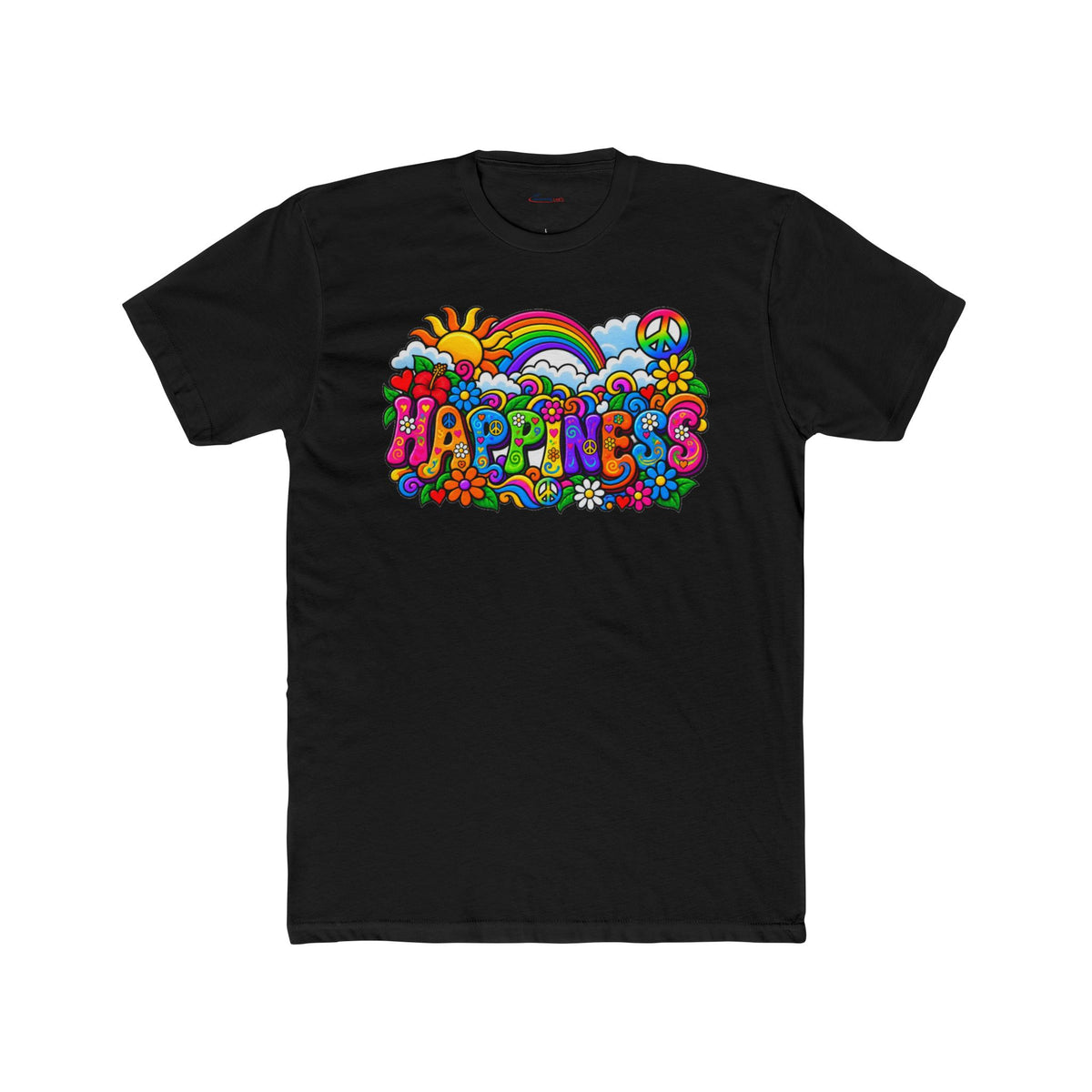 Happiness in Full Colour – Retro Rainbow Graphic T-Shirt