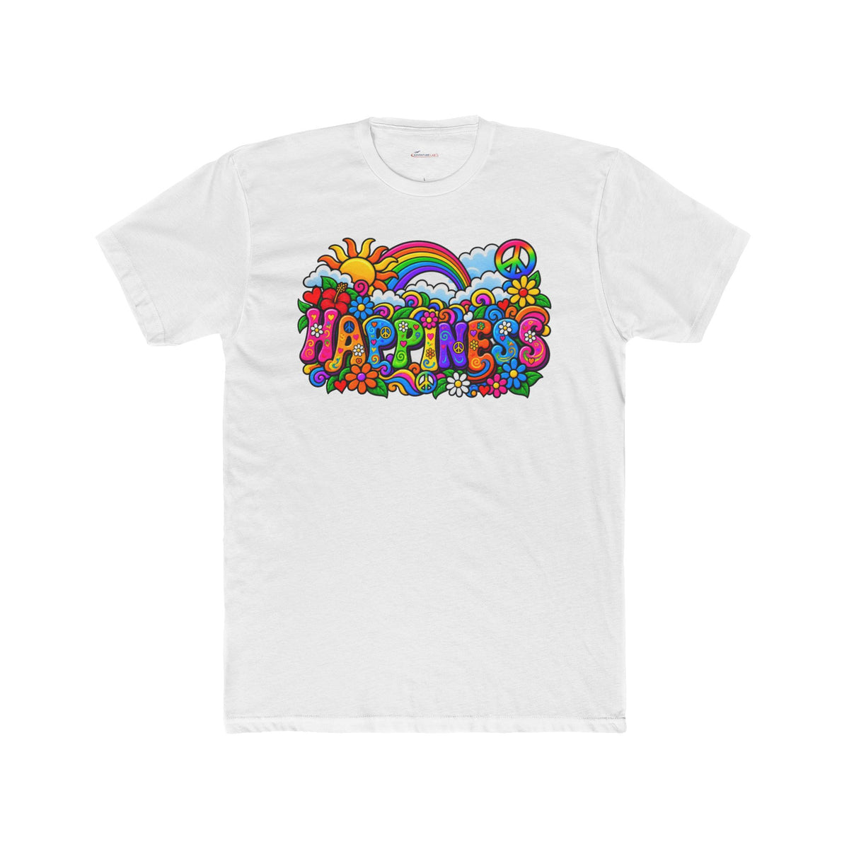 Happiness in Full Colour – Retro Rainbow Graphic T-Shirt