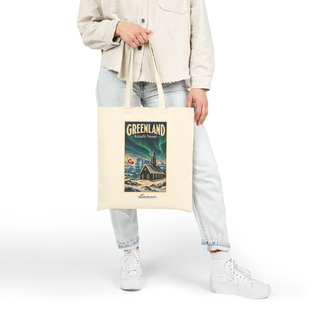 Greenland Vintage Travel Canvas Tote