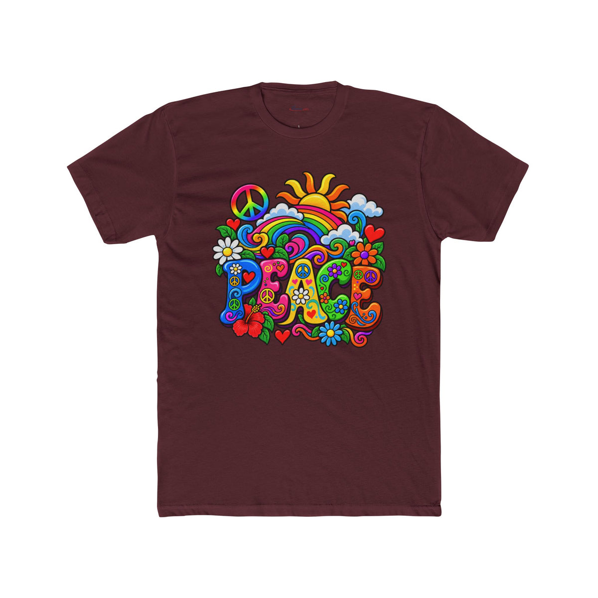 Retro Peace & Sunshine Graphic T-Shirt