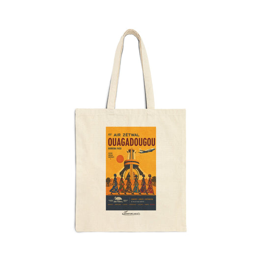 Ouagadougou Burkina Faso Vintage Travel Canvas Tote
