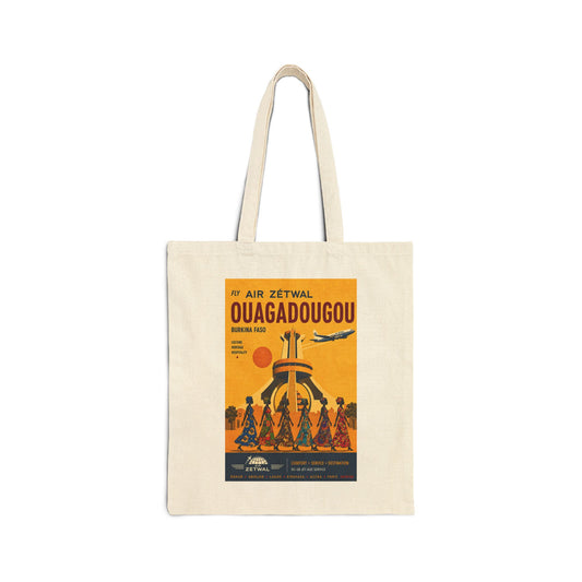Ouagadougou Burkina Faso Vintage Travel Canvas Tote