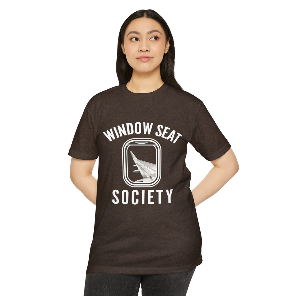 Window Seat Society T-Shirt — Retro Airplane Travel Tee