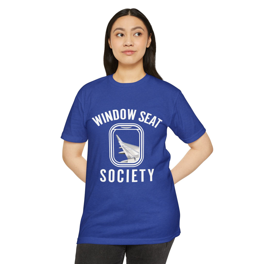 Window Seat Society T-Shirt — Retro Airplane Travel Tee