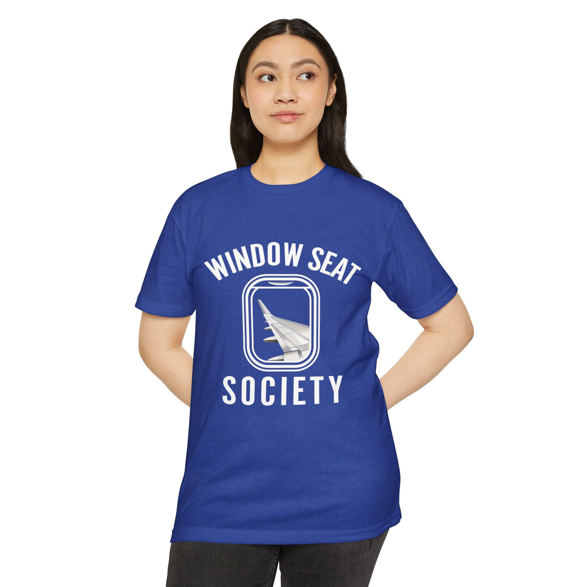 Window Seat Society T-Shirt — Retro Airplane Travel Tee