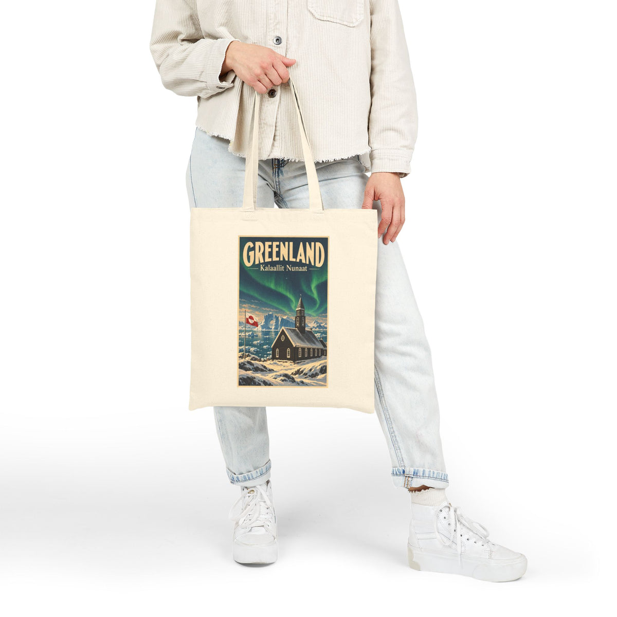 Greenland Vintage Travel Canvas Tote