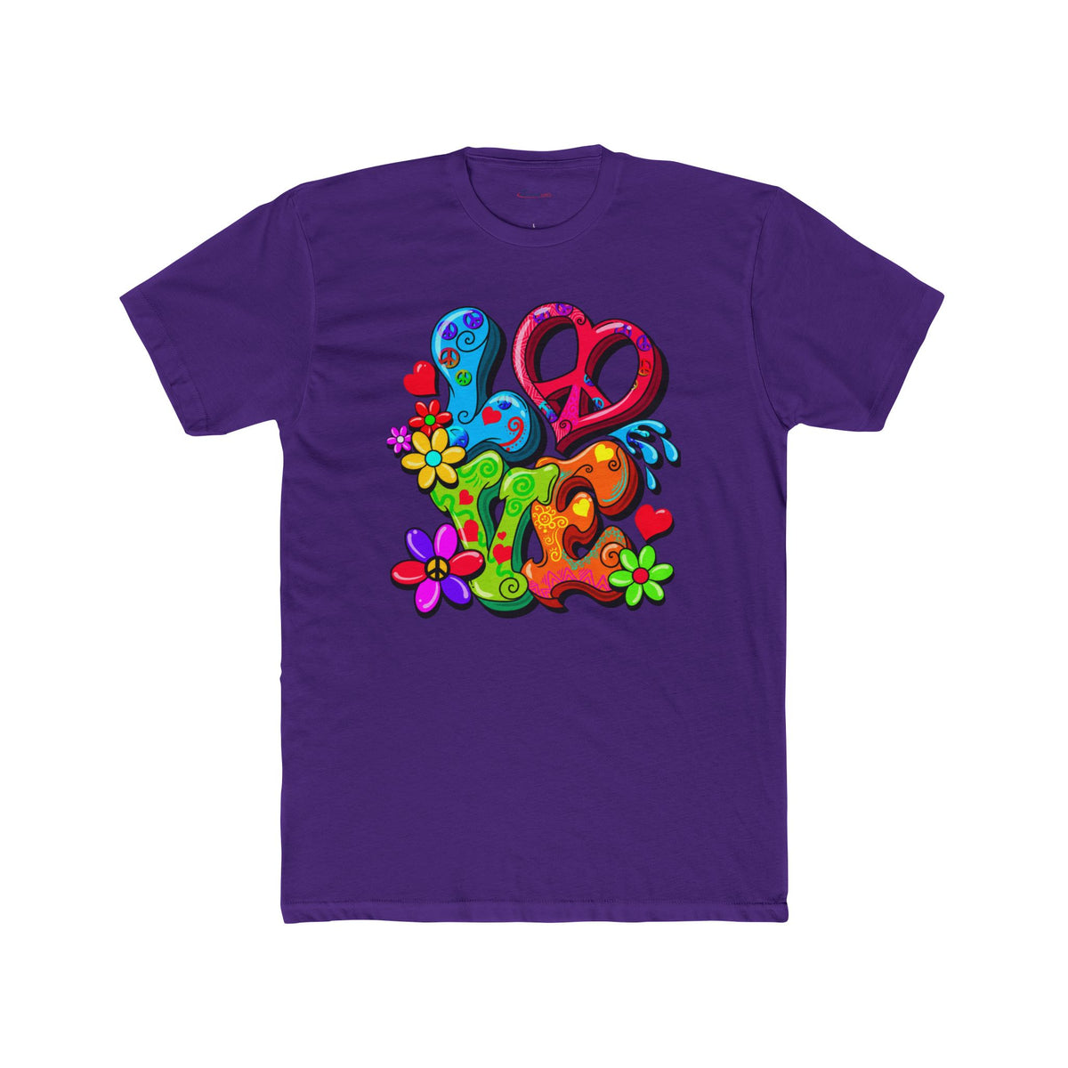 Love Is Everywhere Retro Graphic T-Shirt - no plane