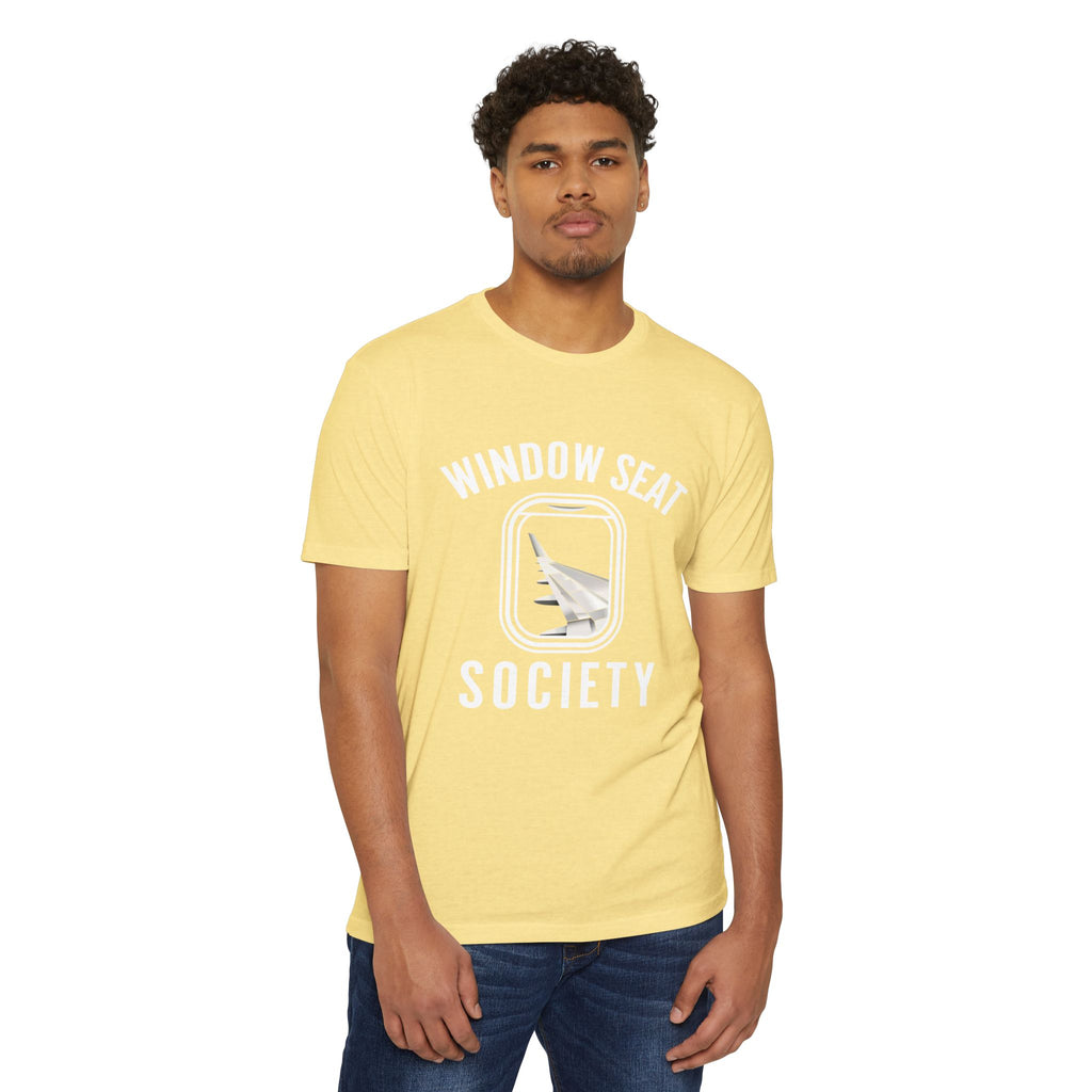 Window Seat Society T-Shirt — Retro Airplane Travel Tee