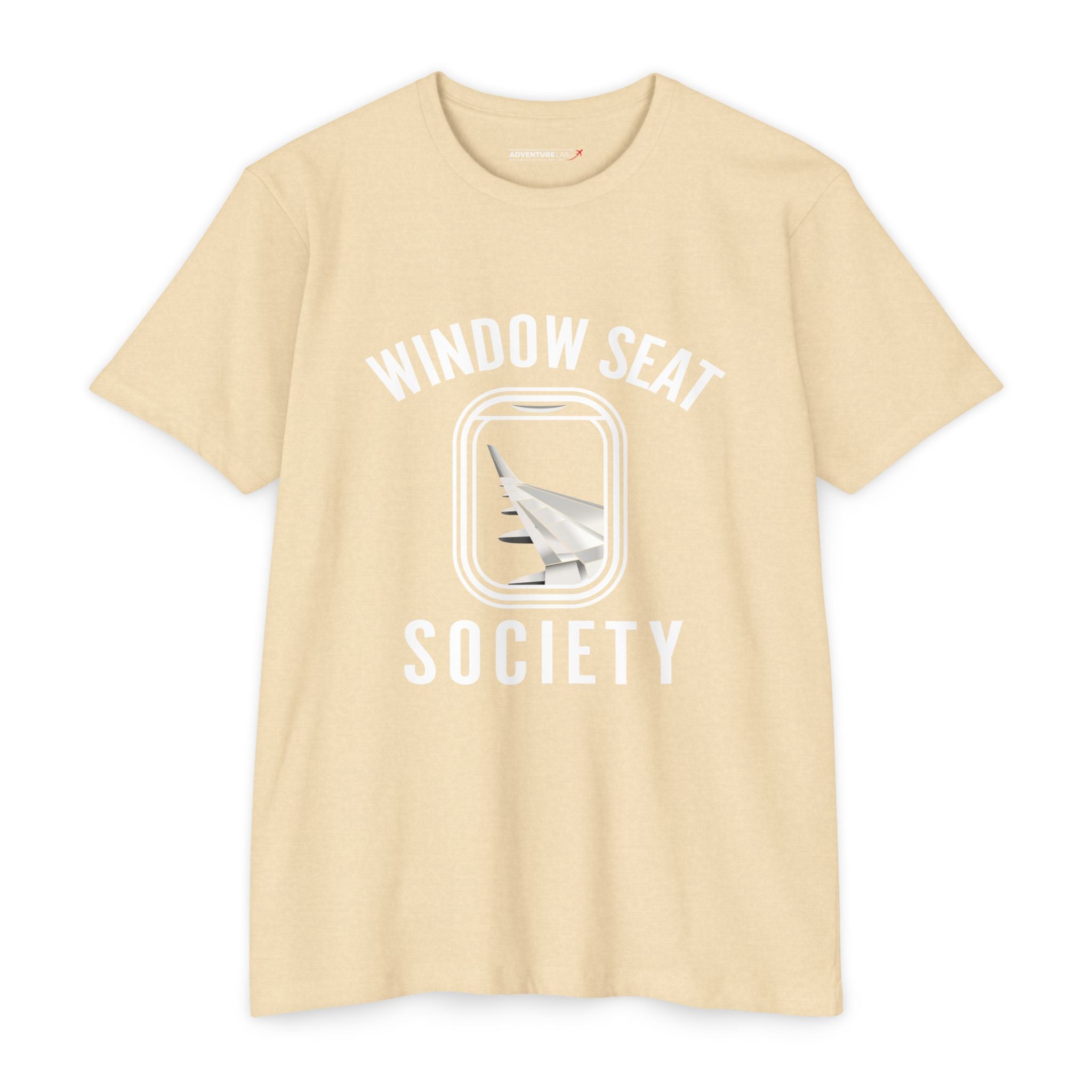 Window Seat Society T-Shirt — Retro Airplane Travel Tee