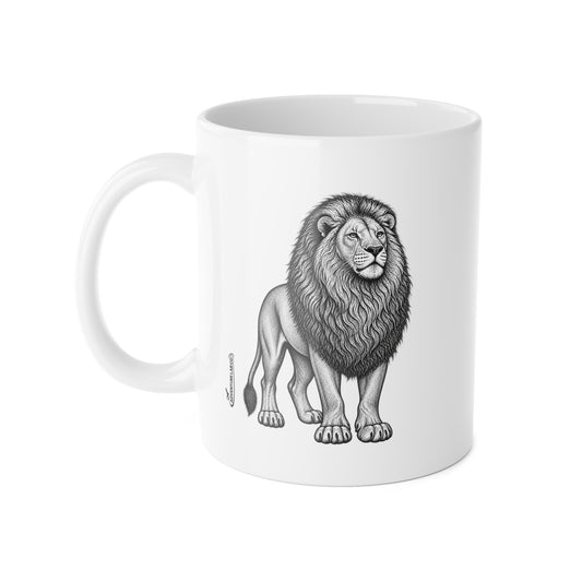 The Lion | Wildlife Illustration Mug 11oz