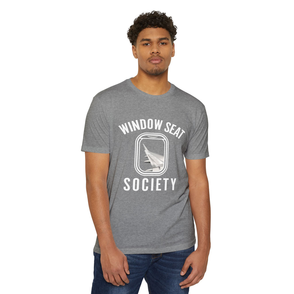 Window Seat Society T-Shirt — Retro Airplane Travel Tee