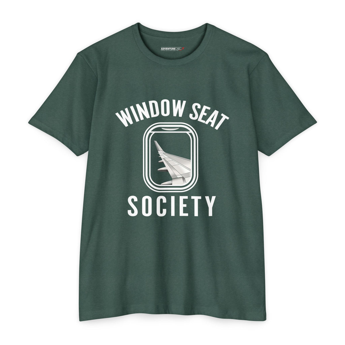Window Seat Society T-Shirt — Retro Airplane Travel Tee