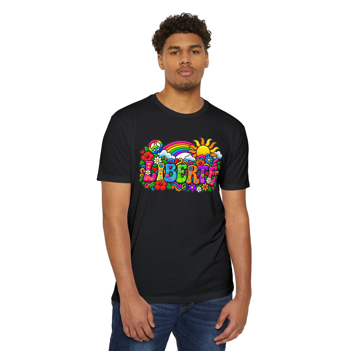 T-shirt LIBERTÉ — Esprit rétro et couleurs éclatantes
