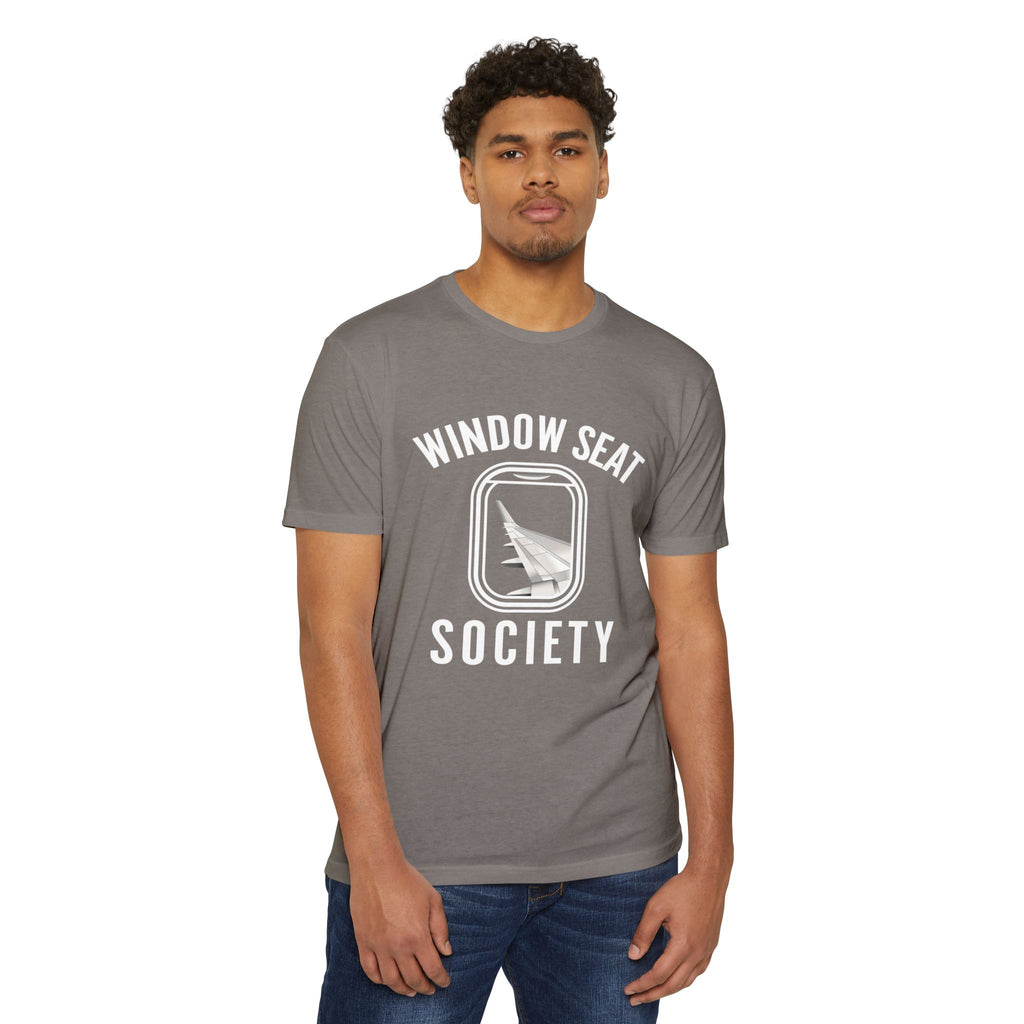 Window Seat Society T-Shirt — Retro Airplane Travel Tee