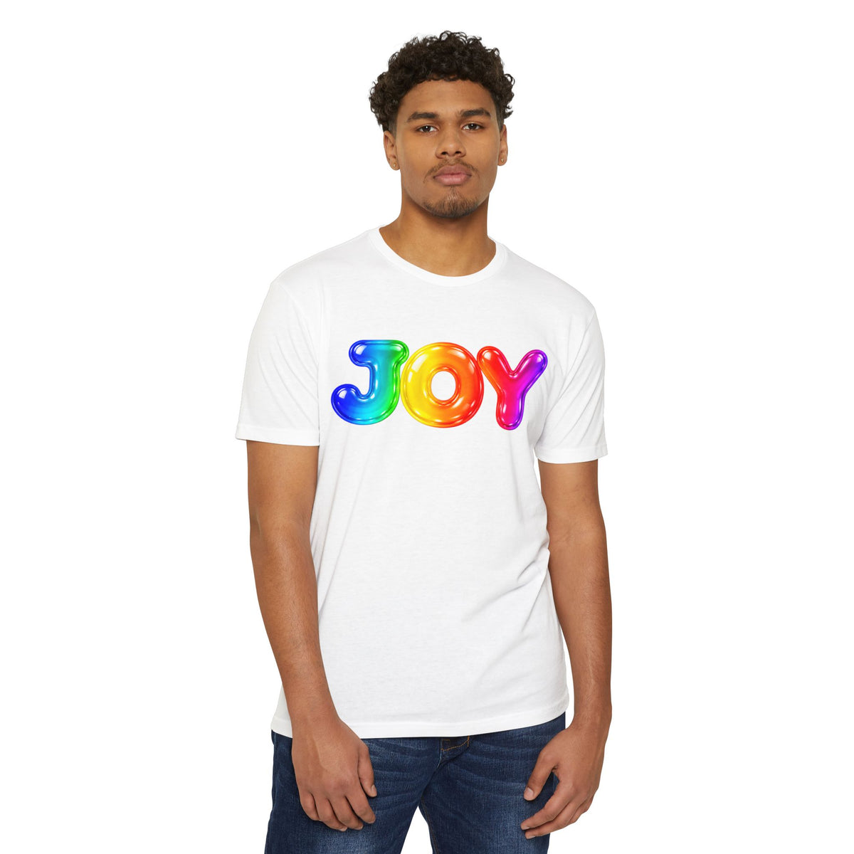 Joy - Rainbow Jelly Lettering T-Shirt