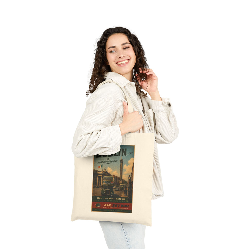 Dublin Ireland Vintage Travel Canvas Tote