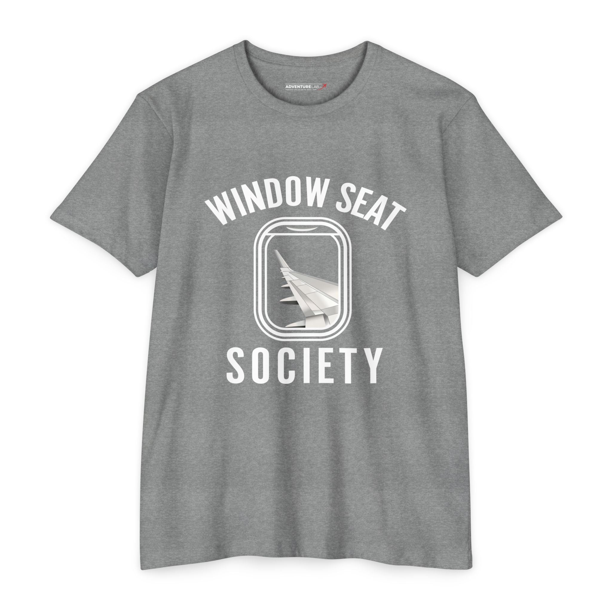 Window Seat Society T-Shirt — Retro Airplane Travel Tee