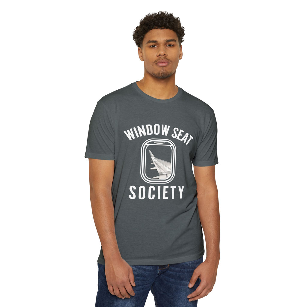 Window Seat Society T-Shirt — Retro Airplane Travel Tee