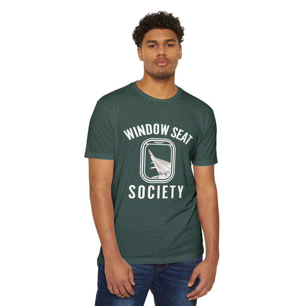 Window Seat Society T-Shirt — Retro Airplane Travel Tee