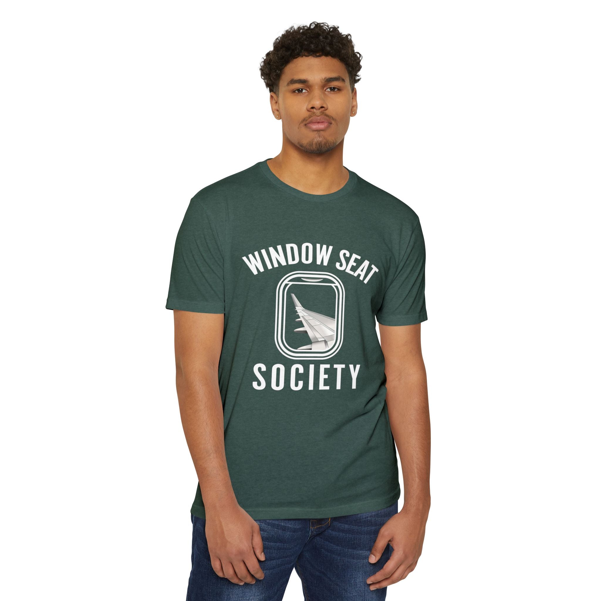 Window Seat Society T-Shirt — Retro Airplane Travel Tee