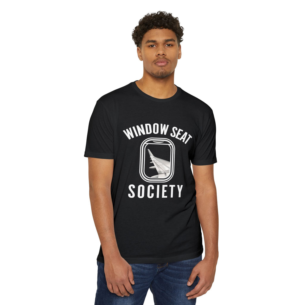 Window Seat Society T-Shirt — Retro Airplane Travel Tee