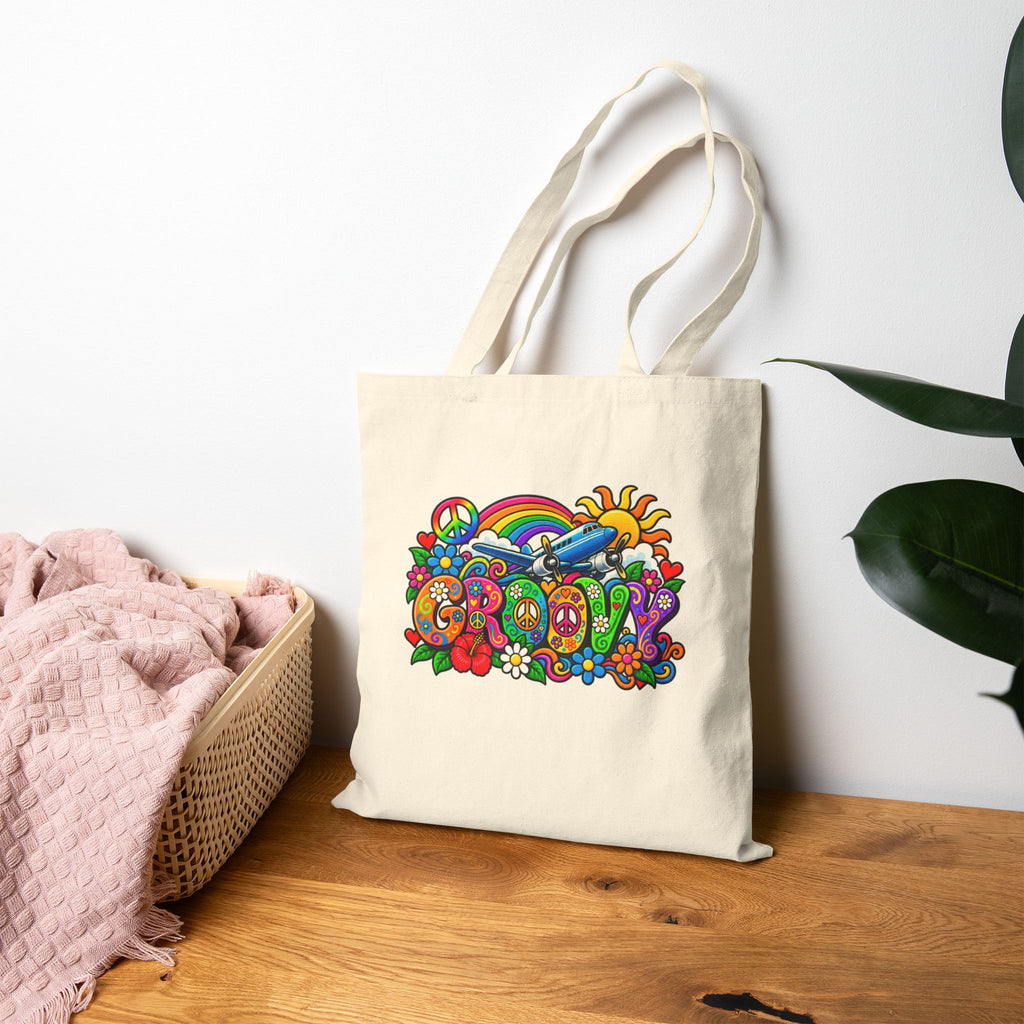 Groovy -Tote Bag - Retro Series | Canvas Travel Tote