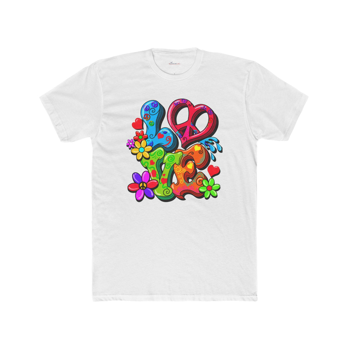 Love Is Everywhere Retro Graphic T-Shirt - no plane