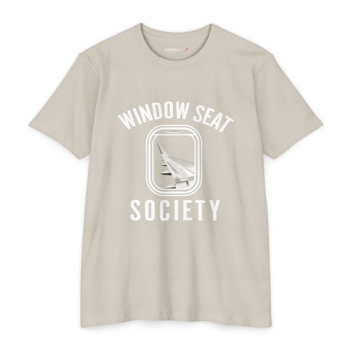 Window Seat Society T-Shirt — Retro Airplane Travel Tee