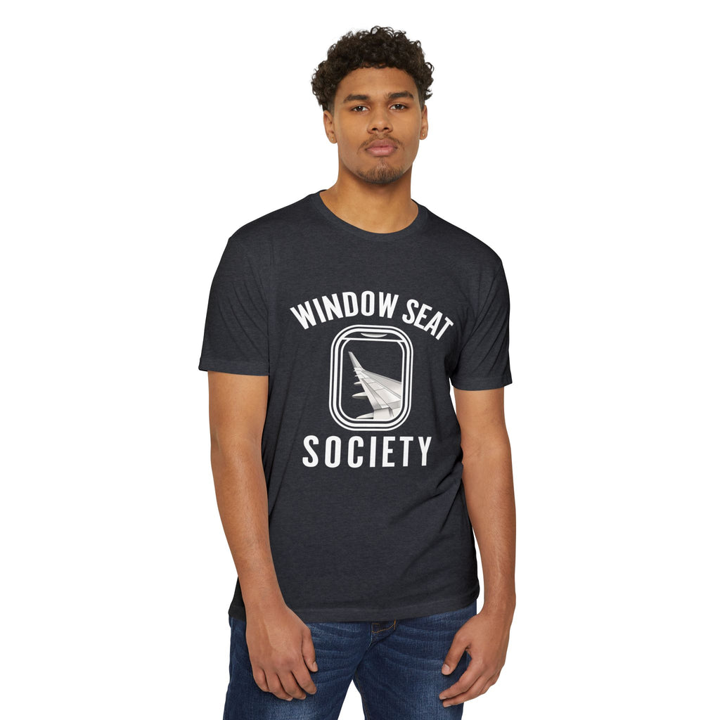 Window Seat Society T-Shirt — Retro Airplane Travel Tee