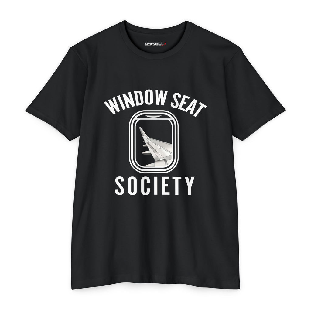 Window Seat Society T-Shirt — Retro Airplane Travel Tee