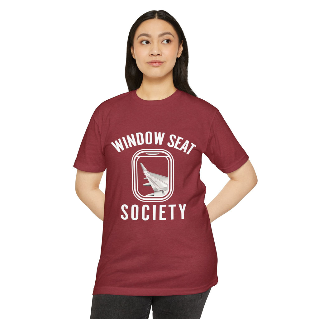 Window Seat Society T-Shirt — Retro Airplane Travel Tee