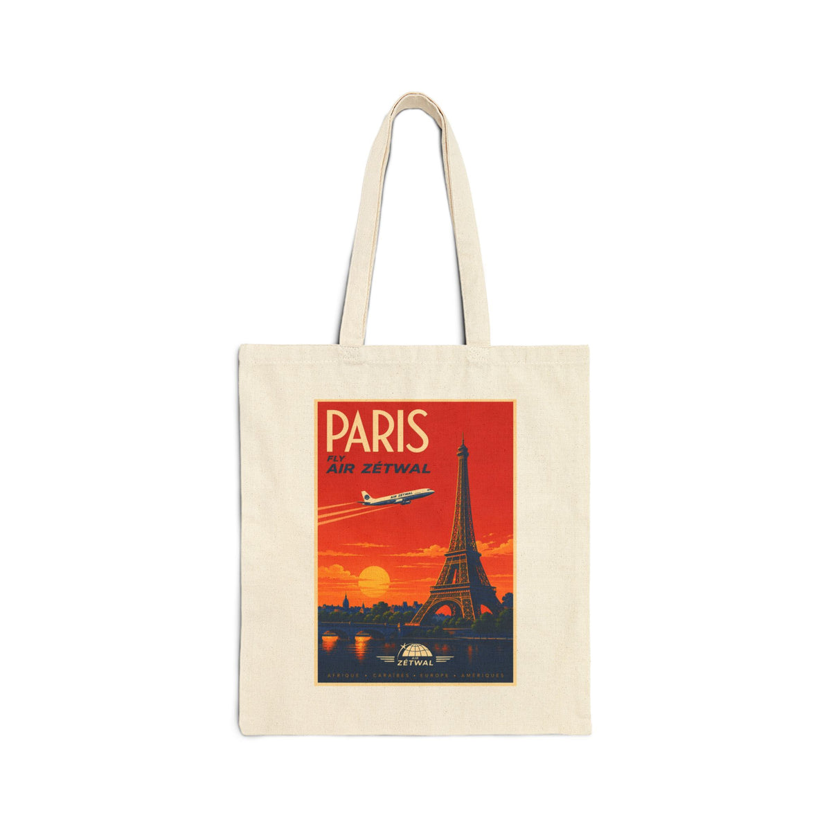 Paris Vintage Travel Tote