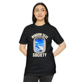 Blue Sky Window Seat Society T-Shirt — Retro Airplane Travel Tee