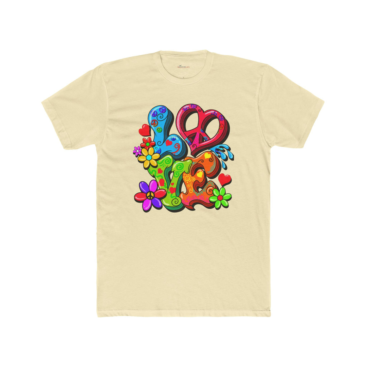 Love Is Everywhere Retro Graphic T-Shirt - no plane