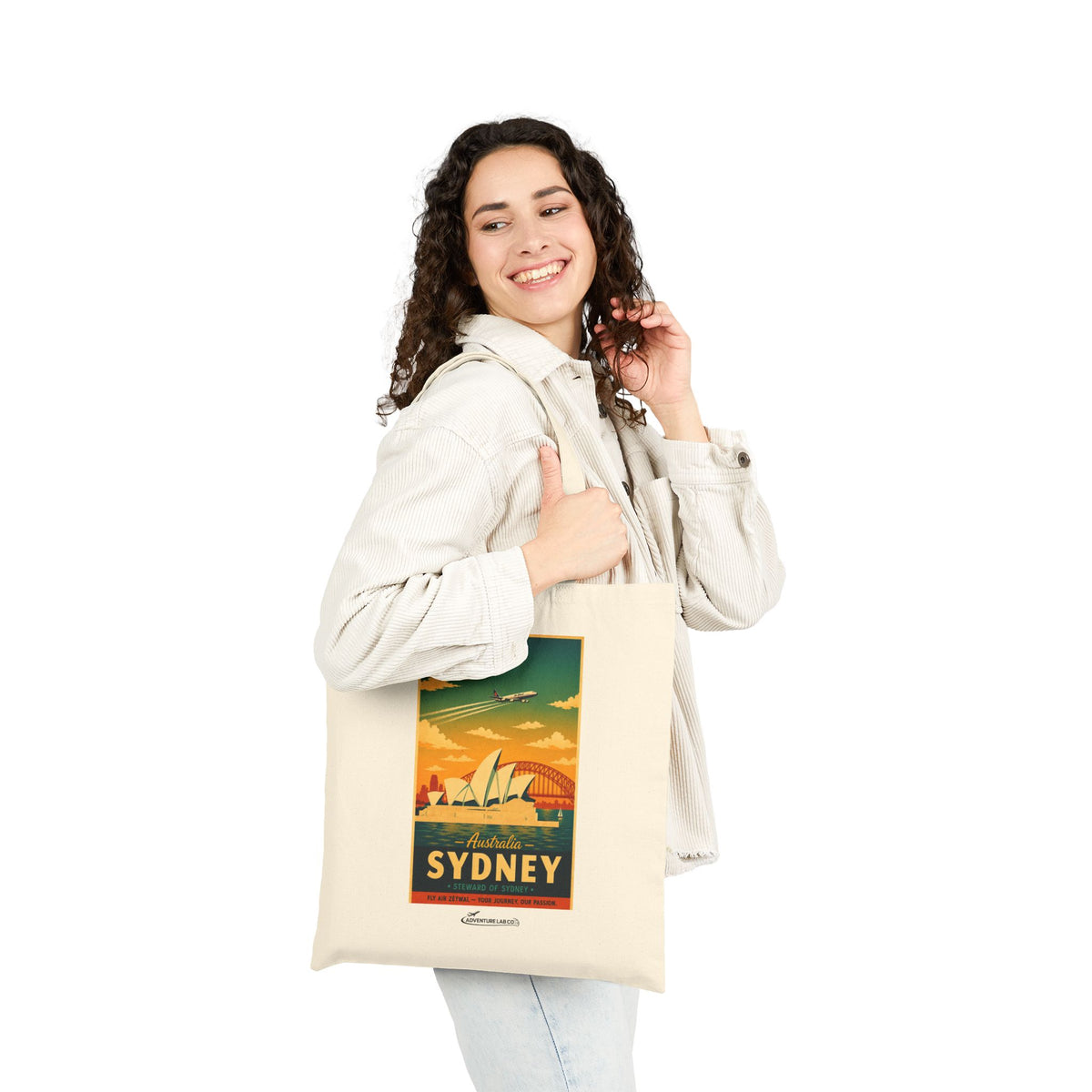 Sydney Australia Vintage Travel Canvas Tote