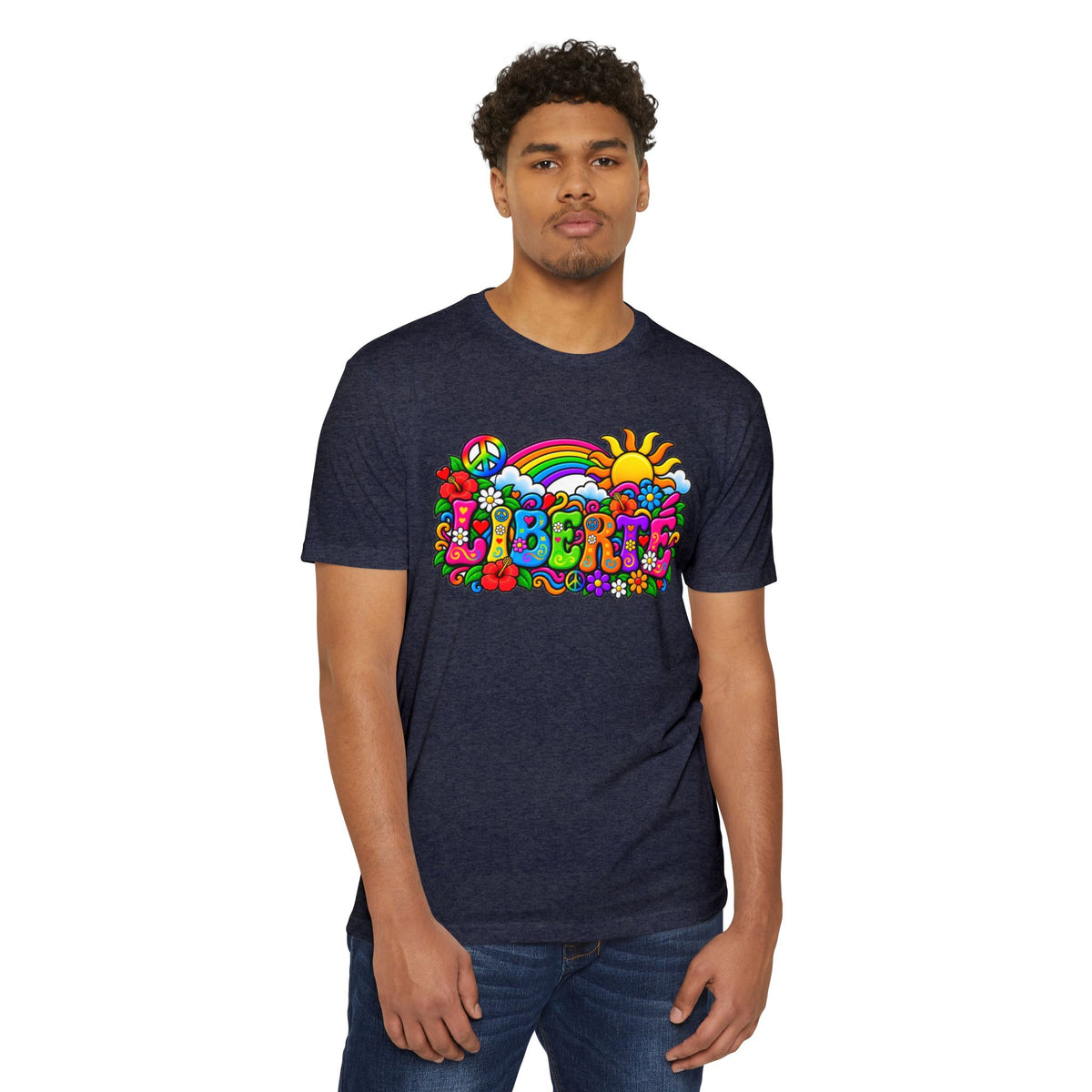 T-shirt LIBERTÉ — Esprit rétro et couleurs éclatantes