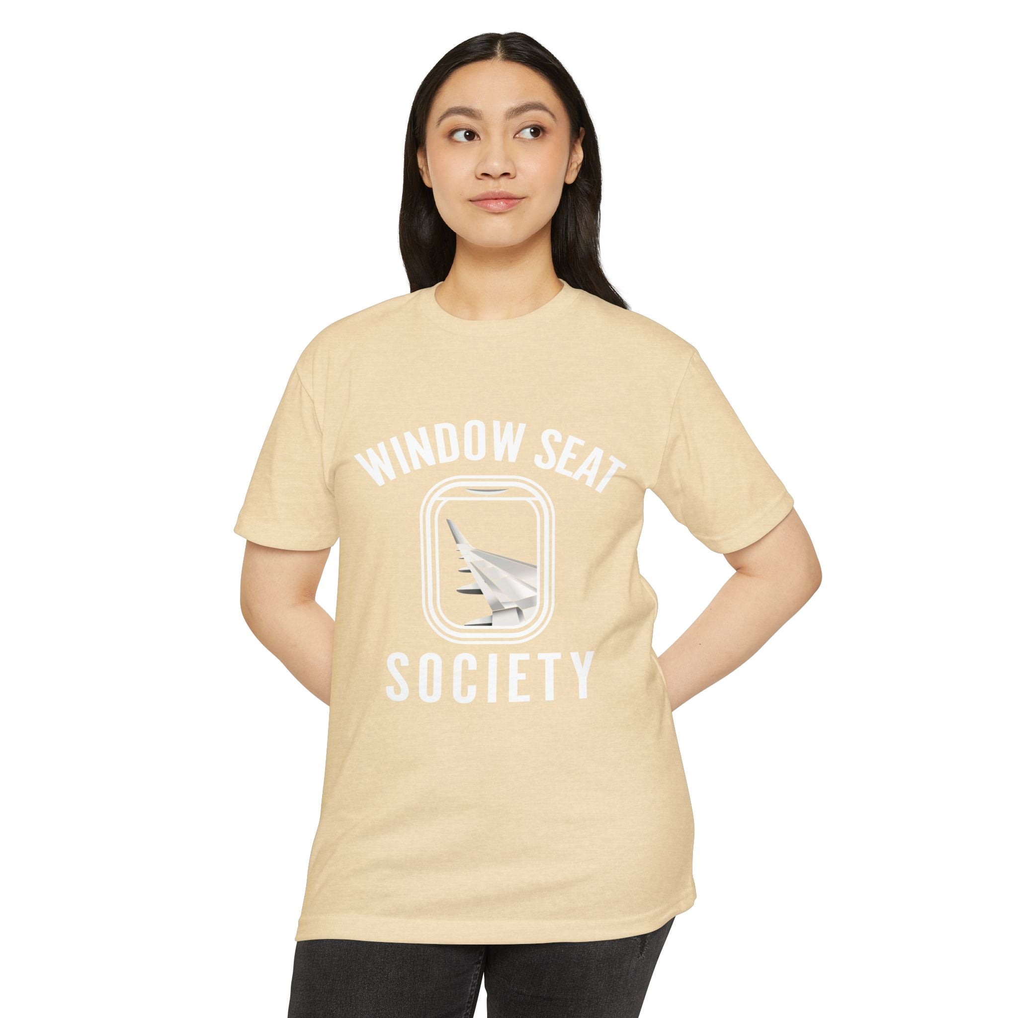 Window Seat Society T-Shirt — Retro Airplane Travel Tee