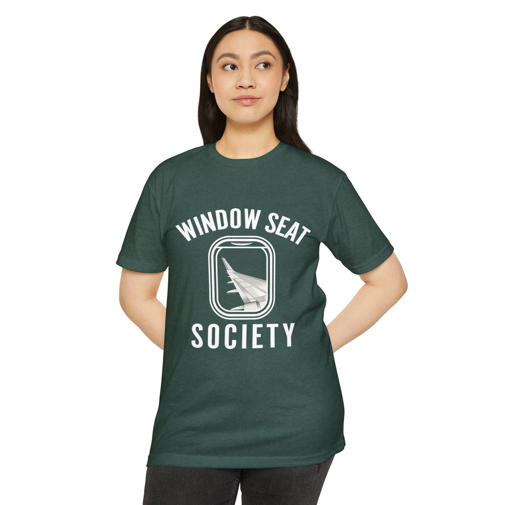 Window Seat Society T-Shirt — Retro Airplane Travel Tee
