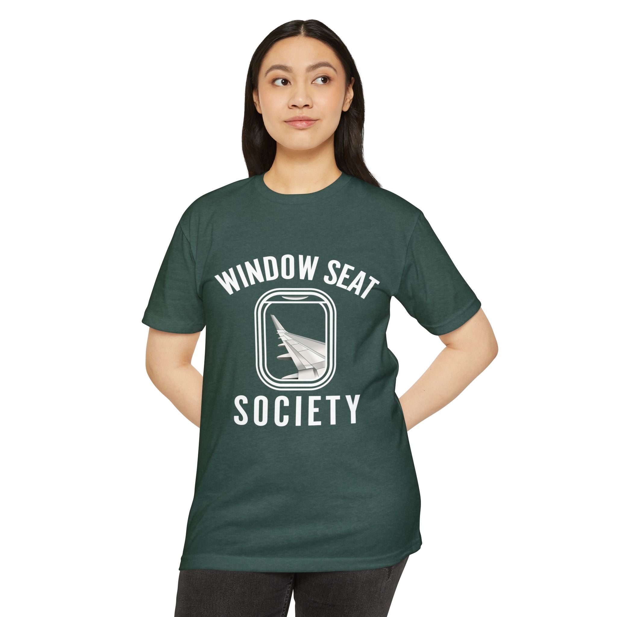 Window Seat Society T-Shirt — Retro Airplane Travel Tee