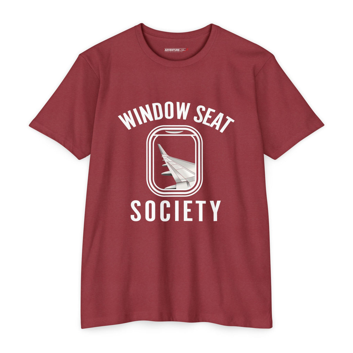 Window Seat Society T-Shirt — Retro Airplane Travel Tee