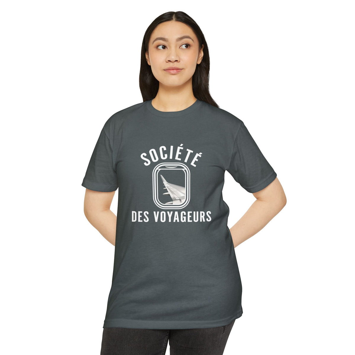 SOCIÉTÉ DES VOYAGEURS - Window Seat Society T-Shirt — Retro Airplane Travel Tee
