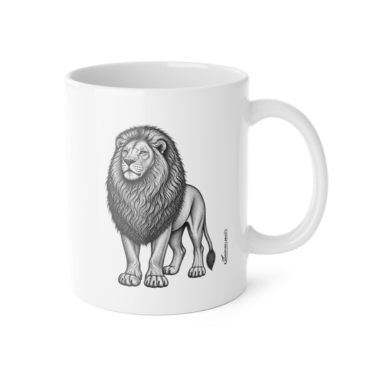 The Lion | Wildlife Illustration Mug 11oz