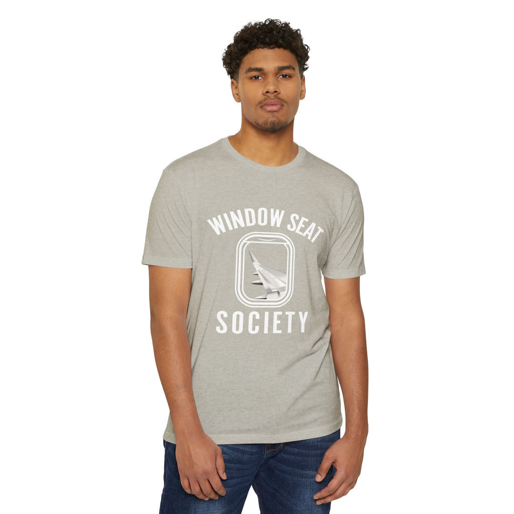 Window Seat Society T-Shirt — Retro Airplane Travel Tee